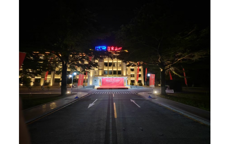 濟(jì)南二機(jī)床廠煙臺蓬萊蓬泉賓館夜景亮化工程